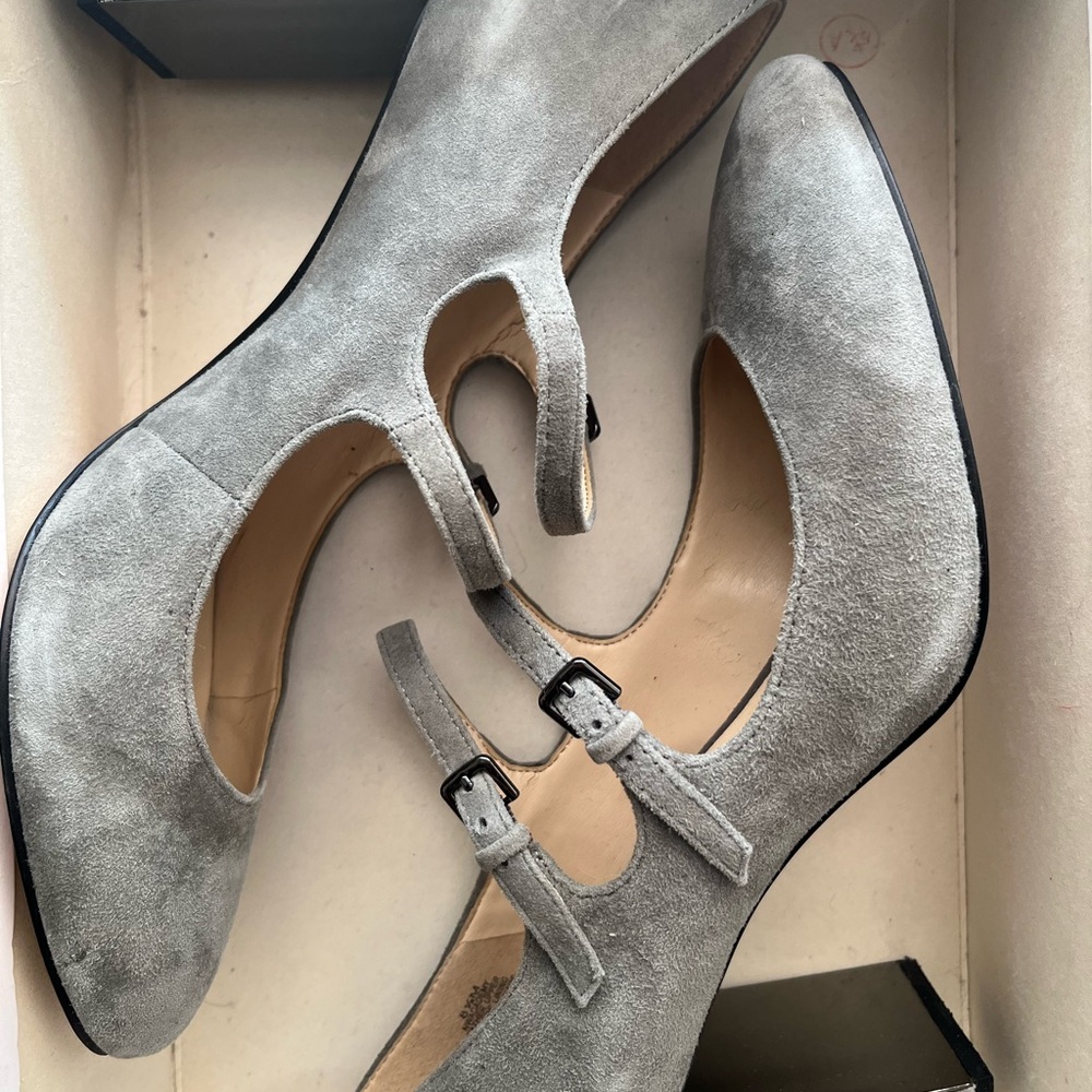 Nine West Gray Suede Women's Shoes Sz 8.5